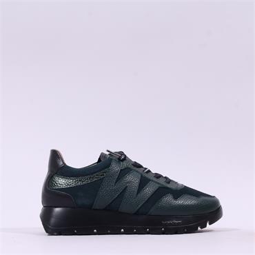 Wonders Odisei Two Tone Bungee Trainer - Deep Green